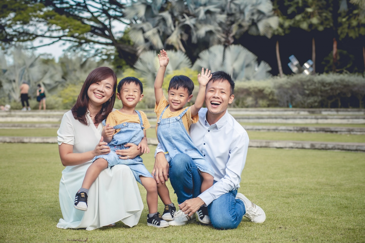 family bonding with laughter