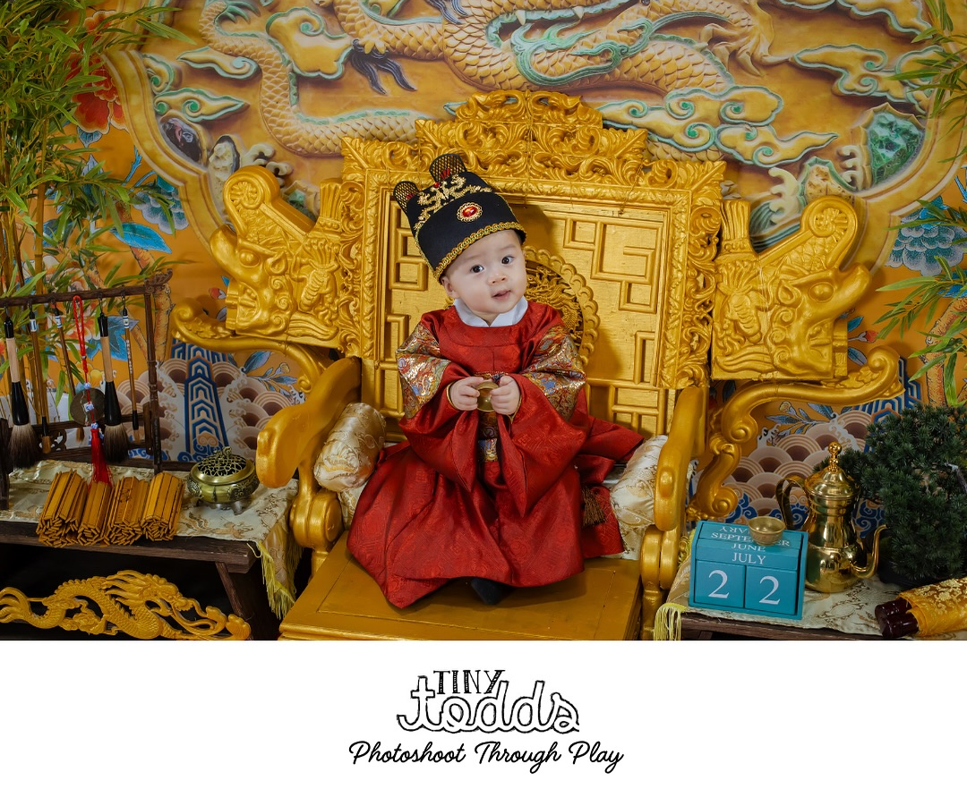 Little Emperor baby photoshoot session