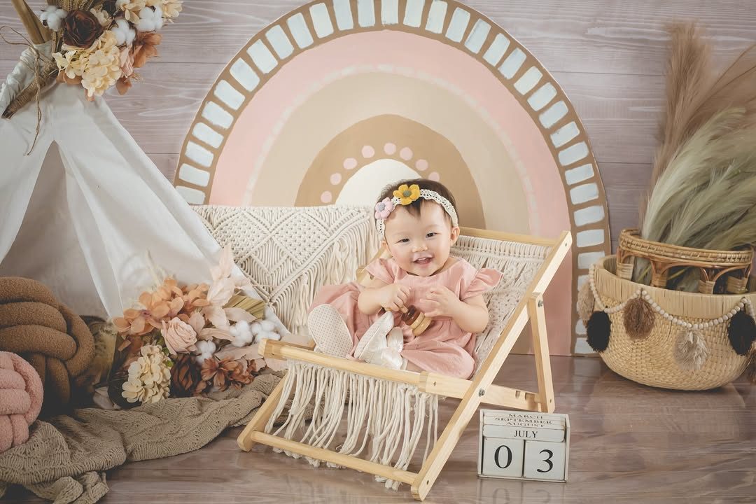 bohemian photoshoot cute background