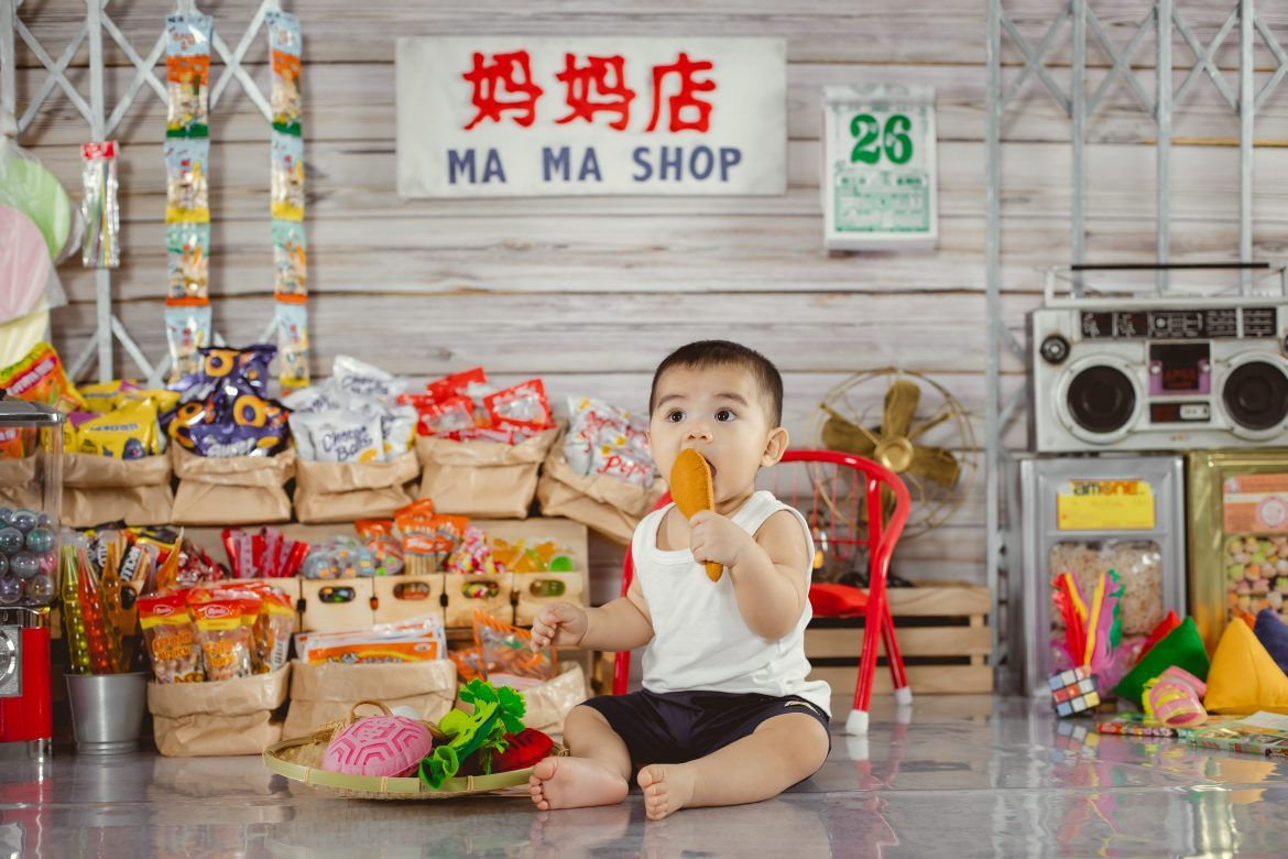 first bless shoot capturing a sweet baby smile